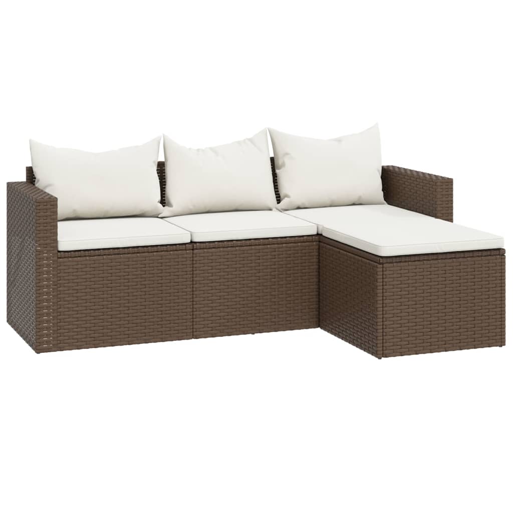 vidaXL Patio Furniture Set Patio Lounge Set Outdoor Furniture Poly Rattan-15