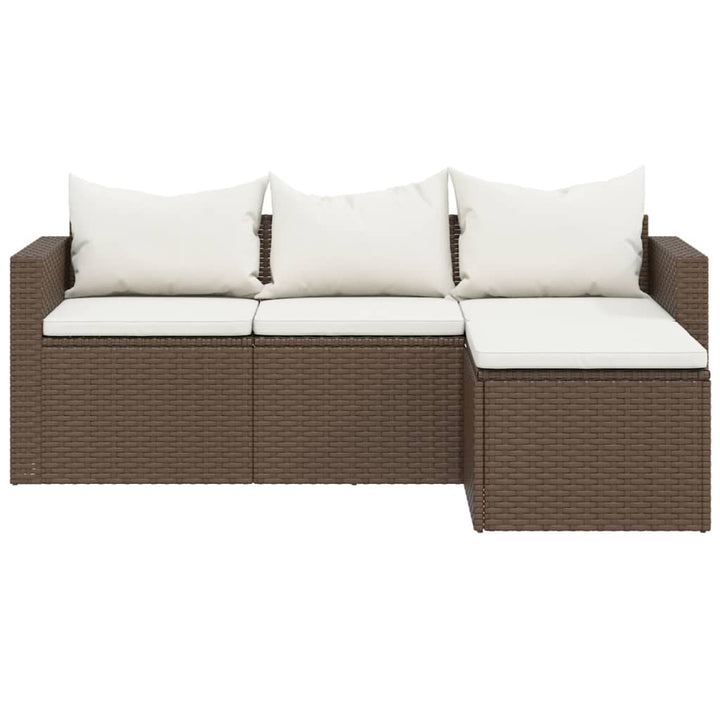 vidaXL Patio Furniture Set Patio Lounge Set Outdoor Furniture Poly Rattan-18