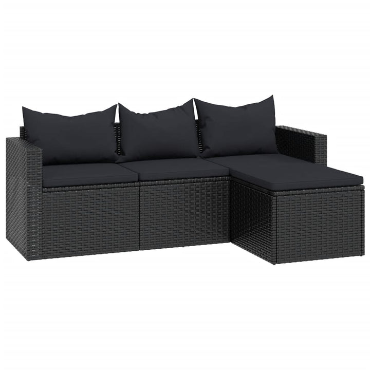 vidaXL Patio Furniture Set Patio Lounge Set Outdoor Furniture Poly Rattan-28