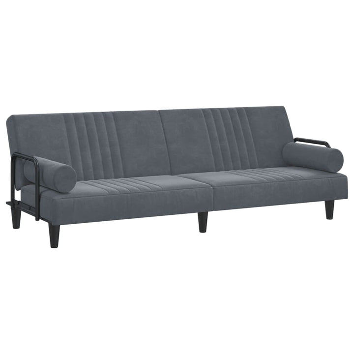 vidaXL Sofa Bed with Armrests Couch Recliner Loveseat Folding Daybed Velvet-31