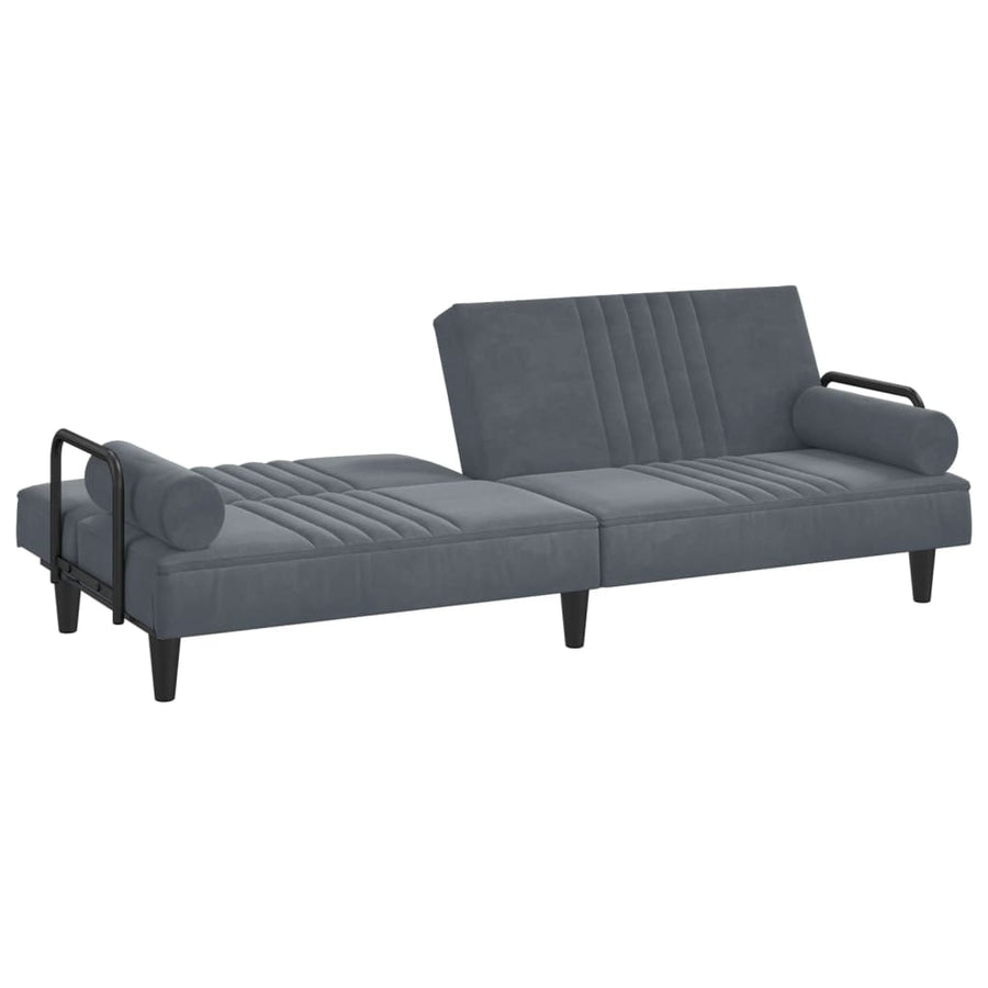 vidaXL Sofa Bed with Armrests Couch Recliner Loveseat Folding Daybed Velvet-70