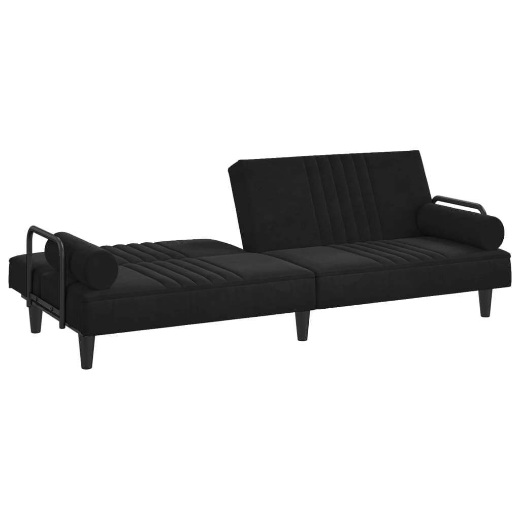 vidaXL Sofa Bed with Armrests Couch Recliner Loveseat Folding Daybed Velvet-9