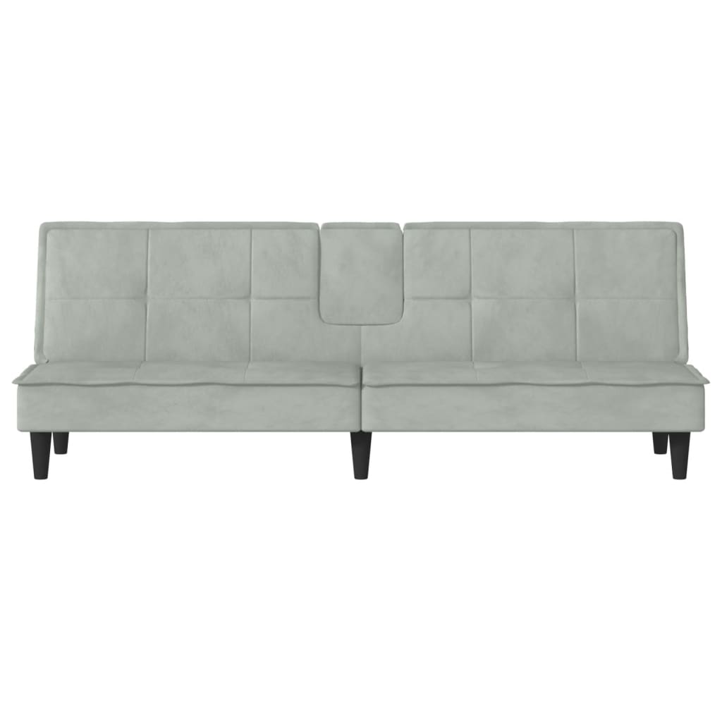 vidaXL Sofa Bed Convertible Sofa Bed with Cup Holders for Living Room Velvet-10