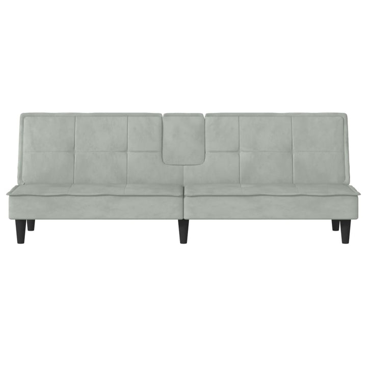 vidaXL Sofa Bed Convertible Sofa Bed with Cup Holders for Living Room Velvet-10