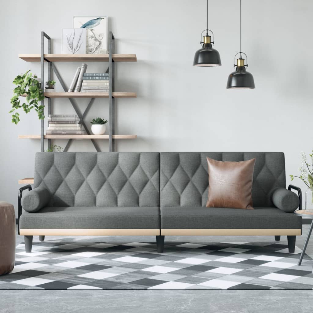vidaXL Sofa Bed with Armrests Sleeper Sofa Loveseat Recliner Chair Fabric-13