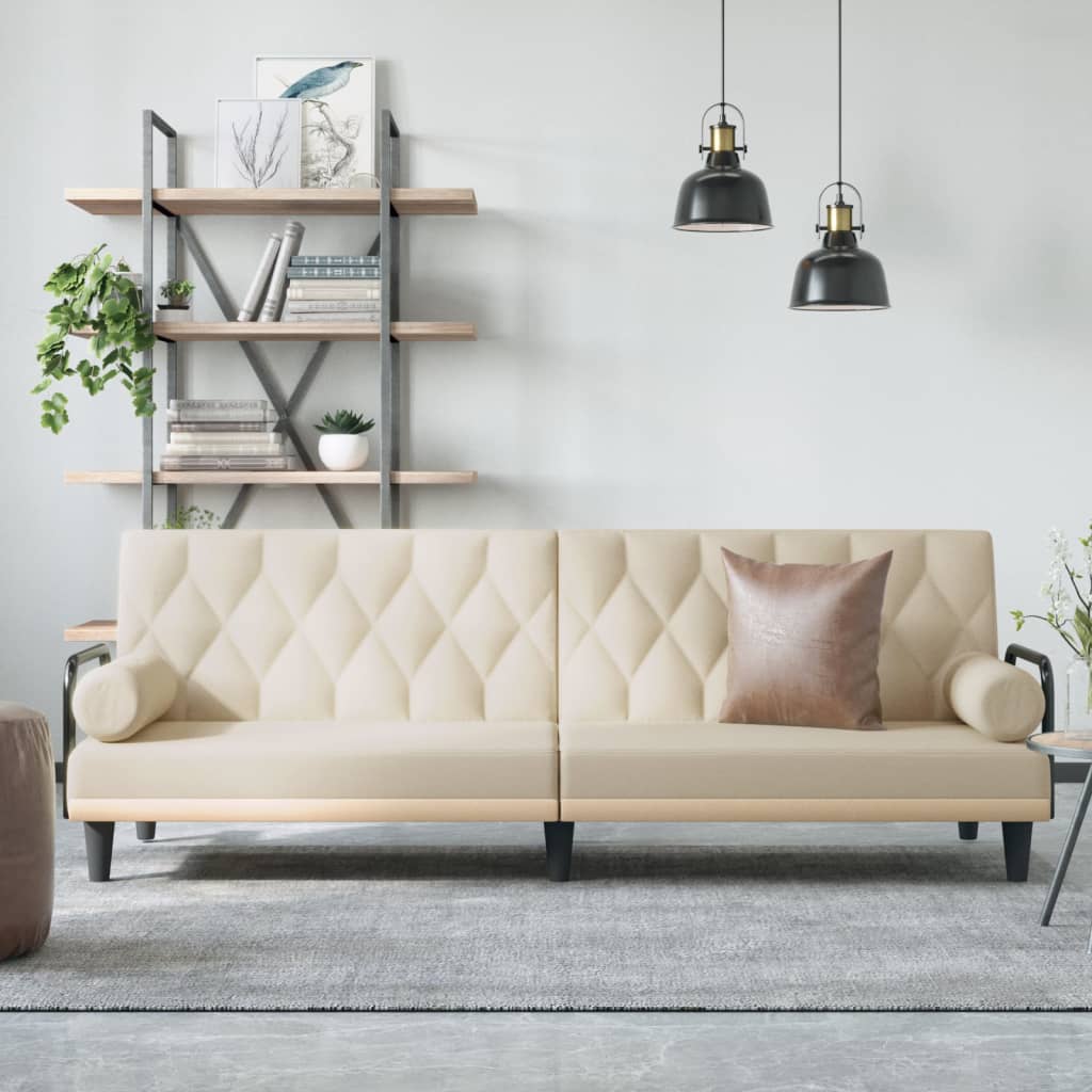 vidaXL Sofa Bed with Armrests Sleeper Sofa Loveseat Recliner Chair Fabric-9
