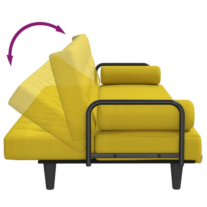 vidaXL Sofa Bed with Armrests Sleeper Sofa Loveseat Recliner Chair Fabric-65