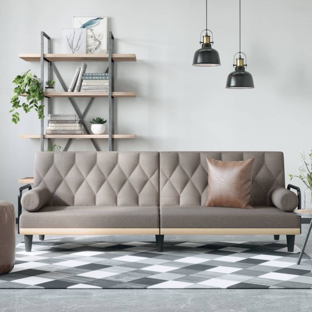 vidaXL Sofa Bed with Armrests Sleeper Sofa Loveseat Recliner Chair Fabric-49