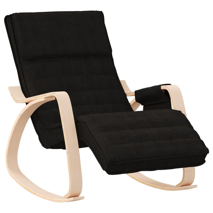 vidaXL Rocking Chair Cream Fabric-23