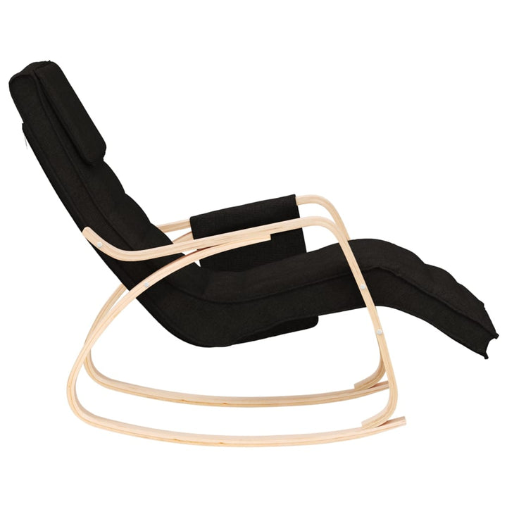 vidaXL Rocking Chair Cream Fabric-1