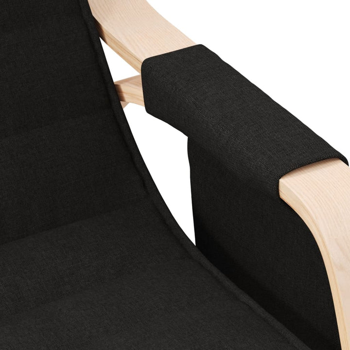 vidaXL Rocking Chair Cream Fabric-3