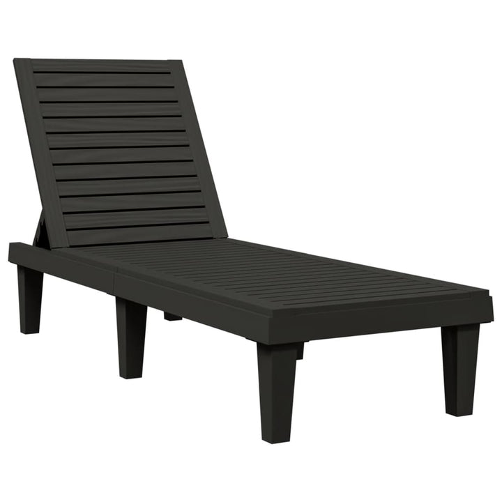 vidaXL Daybed Chaise Lounge Chair Outdoor Seating Furniture Polypropylene-24