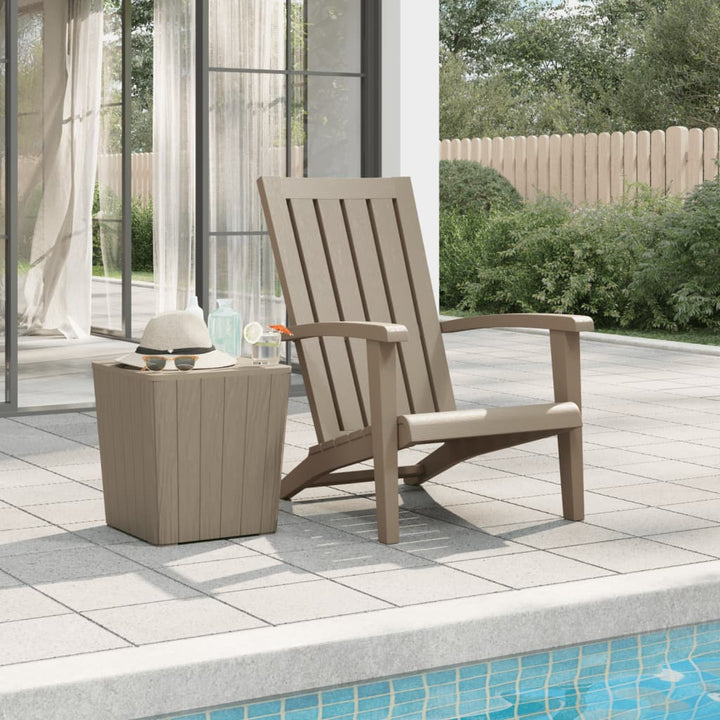 vidaXL Adirondack Chair Outdoor Furniture Lawn Chair for Deck Polypropylene-26