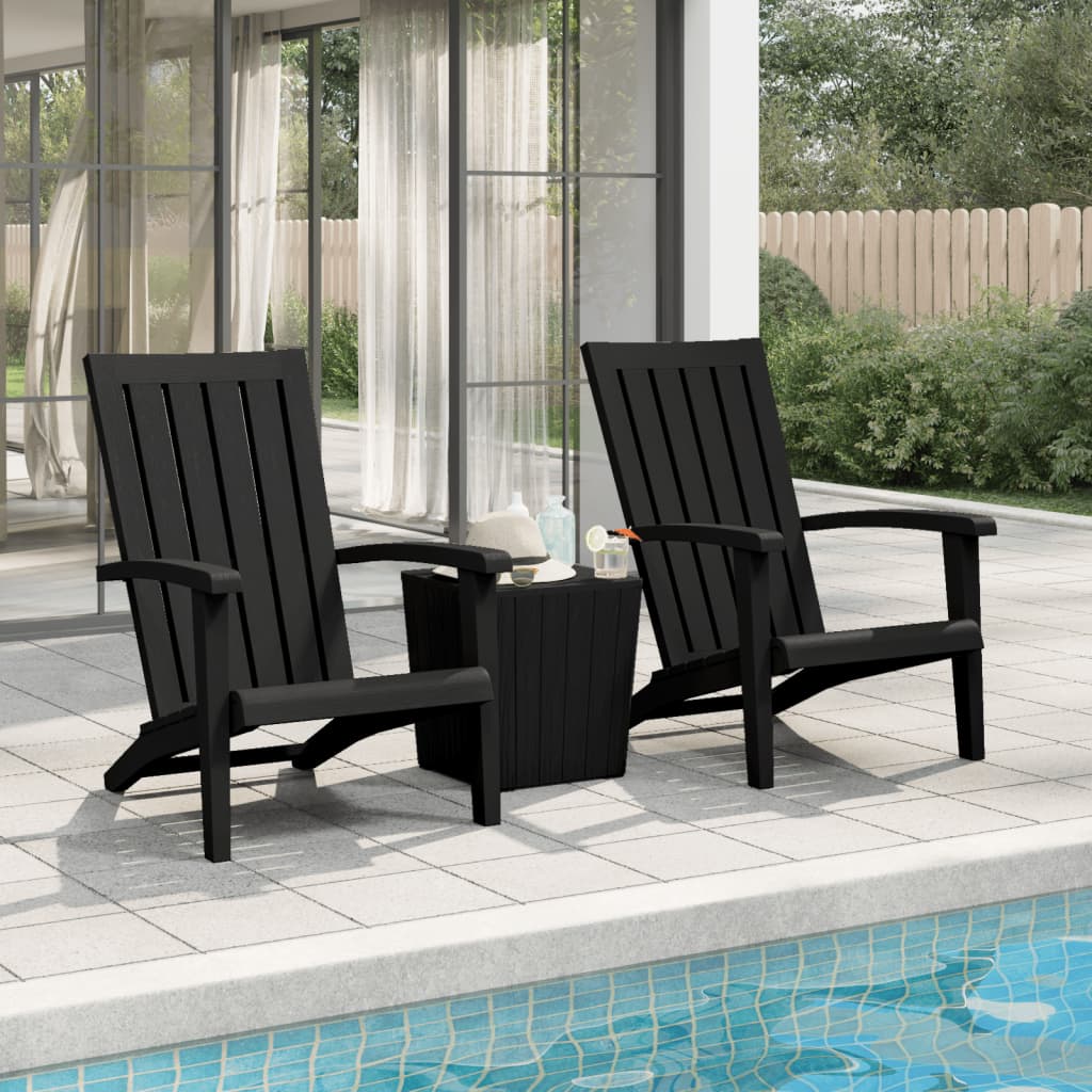 vidaXL Adirondack Chair Outdoor Furniture Lawn Chair for Deck Polypropylene-9