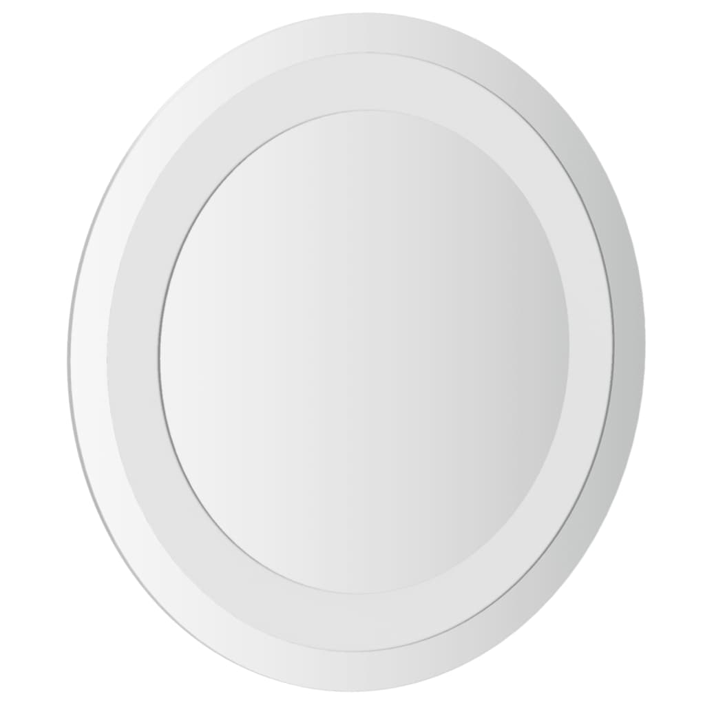 vidaXL LED Bathroom Mirror Wall Mounted Vanity Mirror for Home Bathroom Round-27