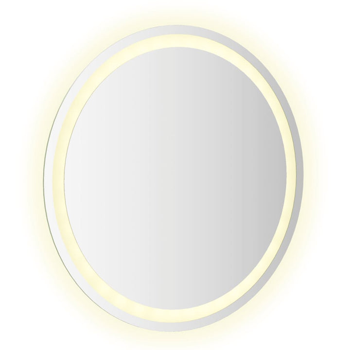 vidaXL LED Bathroom Mirror Wall Mounted Vanity Mirror for Home Bathroom Round-24