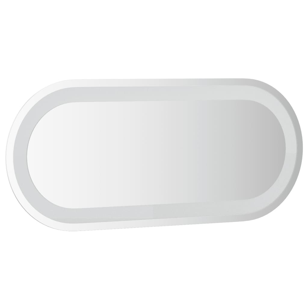 vidaXL LED Bathroom Mirror Wall Mounted Makeup Vanity Mirror for Bathroom Oval-24