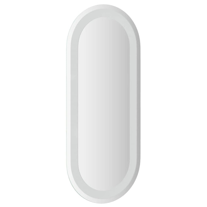 vidaXL LED Bathroom Mirror Wall Mounted Makeup Vanity Mirror for Bathroom Oval-30