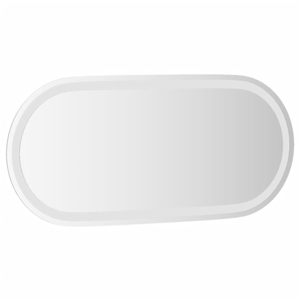 vidaXL LED Bathroom Mirror Wall Mounted Makeup Vanity Mirror for Bathroom Oval-26