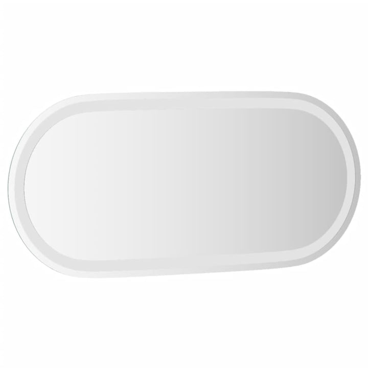vidaXL LED Bathroom Mirror Wall Mounted Makeup Vanity Mirror for Bathroom Oval-26