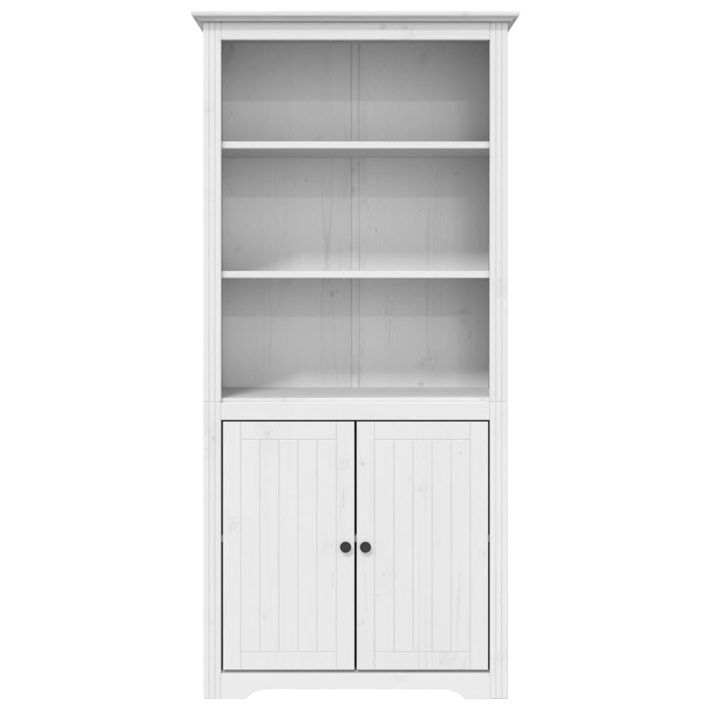 vidaXL Bookshelf Storage File Cabinet Shelf with Doors BODO Solid Wood Pine-27