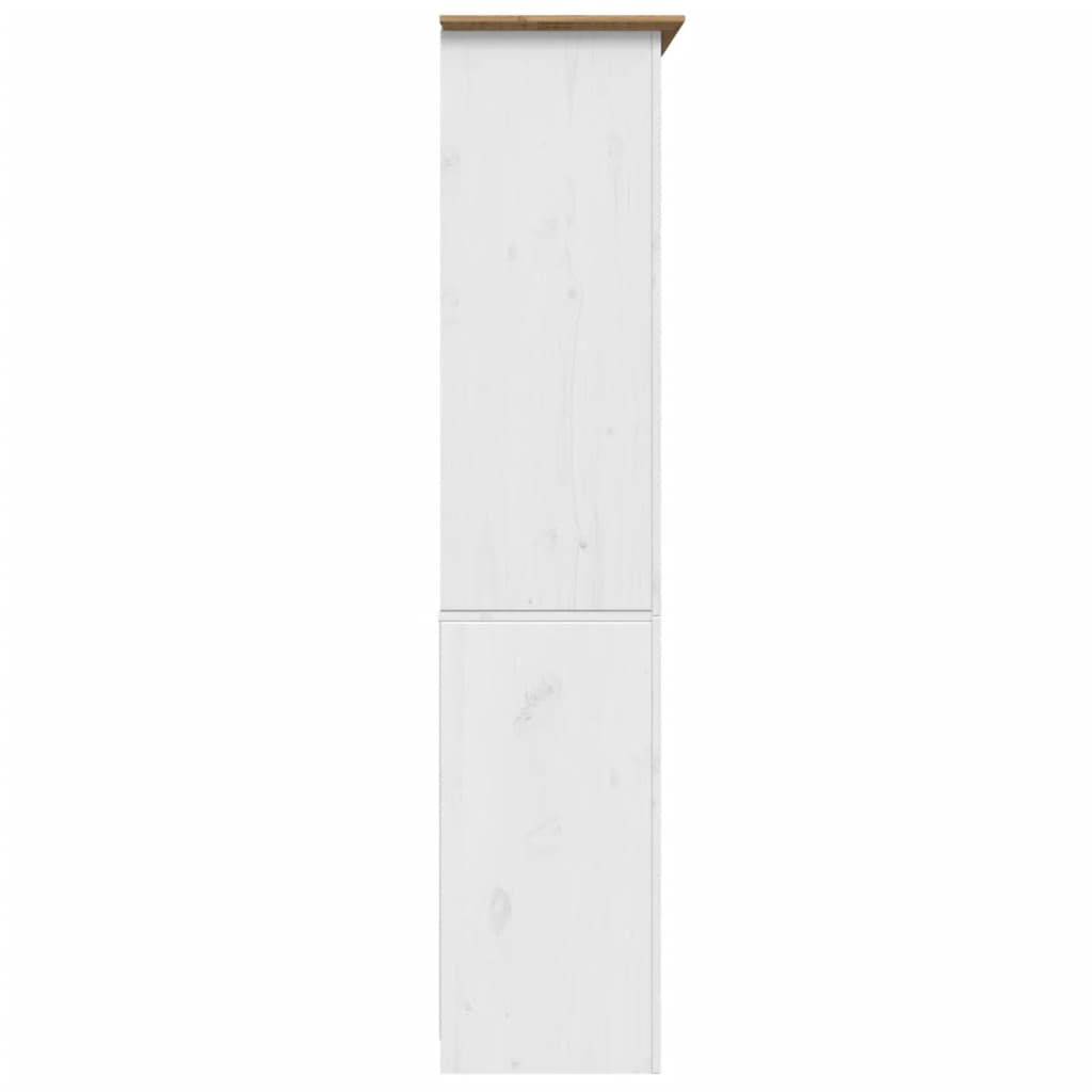 vidaXL Bookshelf Storage File Cabinet Shelf with Doors BODO Solid Wood Pine-13