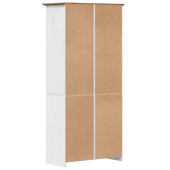 vidaXL Bookshelf Storage File Cabinet Shelf with Doors BODO Solid Wood Pine-16