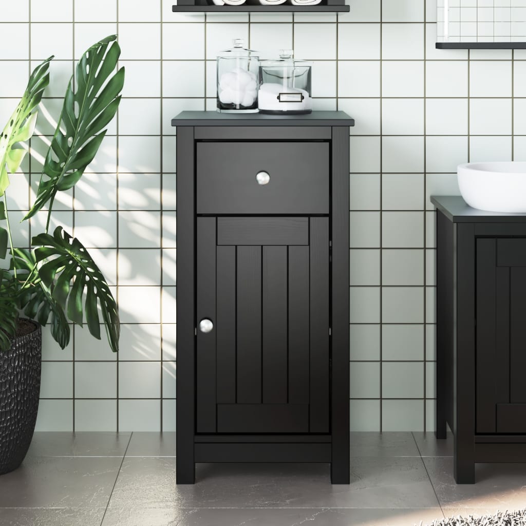 vidaXL Bathroom Cabinet Floor Cabinet for Living Room BERG Solid Wood Pine-4