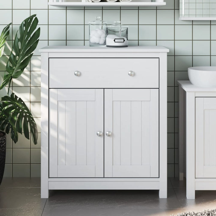 vidaXL Bathroom Cabinet Floor Cabinet for Living Room BERG Solid Wood Pine-3