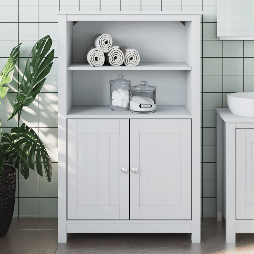 vidaXL Bathroom Cabinet Floor Cabinet for Living Room BERG Solid Wood Pine-26