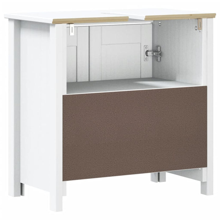 vidaXL Bathroom Sink Cabinet Vanity Cabinet Cupboard BERG Solid Wood Pine-9