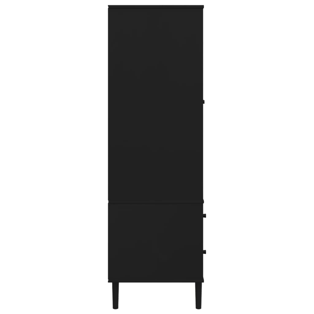 vidaXL Wardrobe Storage Cabinet Cupboard SENJA Rattan Look Solid Wood Pine-7