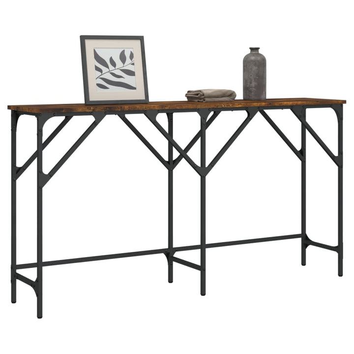 vidaXL Console Table Black 70.9"x11.4"x29.5" Engineered Wood-21