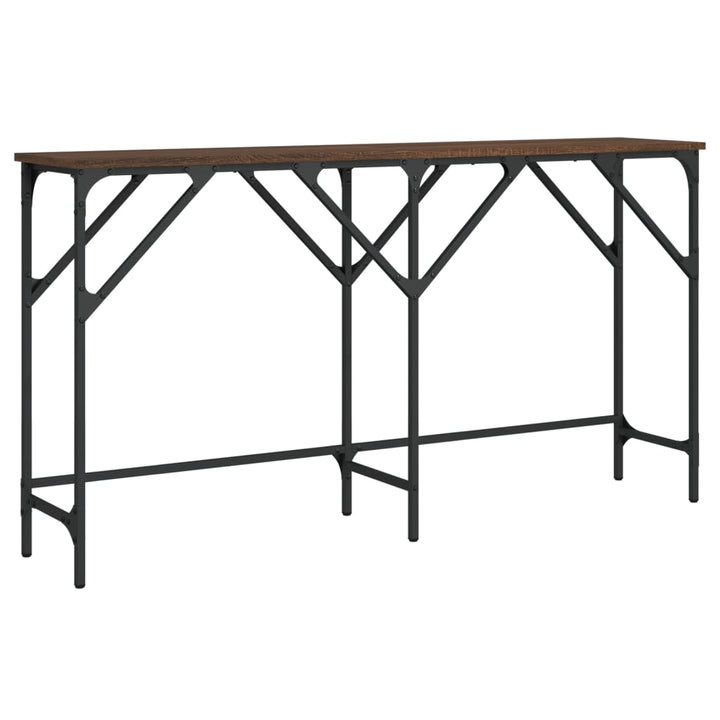 vidaXL Console Table Black 70.9"x11.4"x29.5" Engineered Wood-32