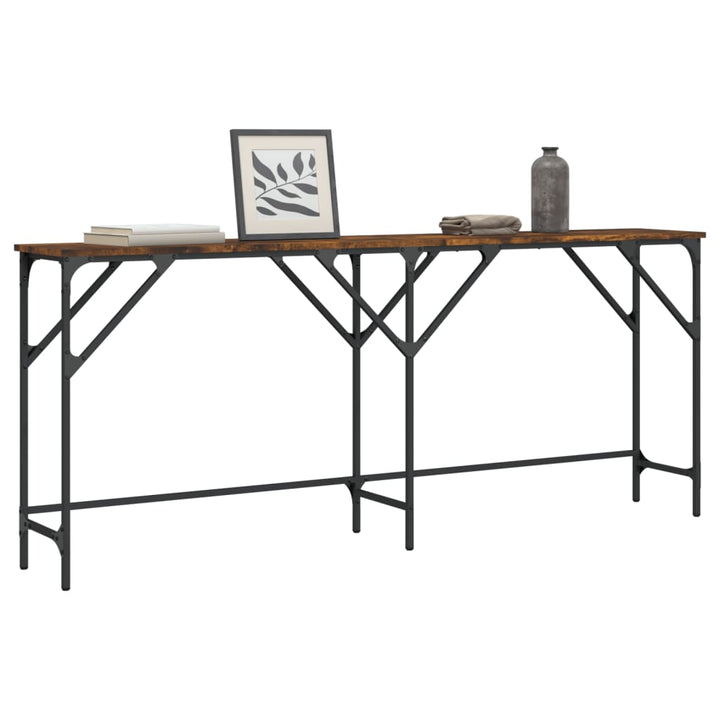 vidaXL Console Table Black 70.9"x11.4"x29.5" Engineered Wood-41