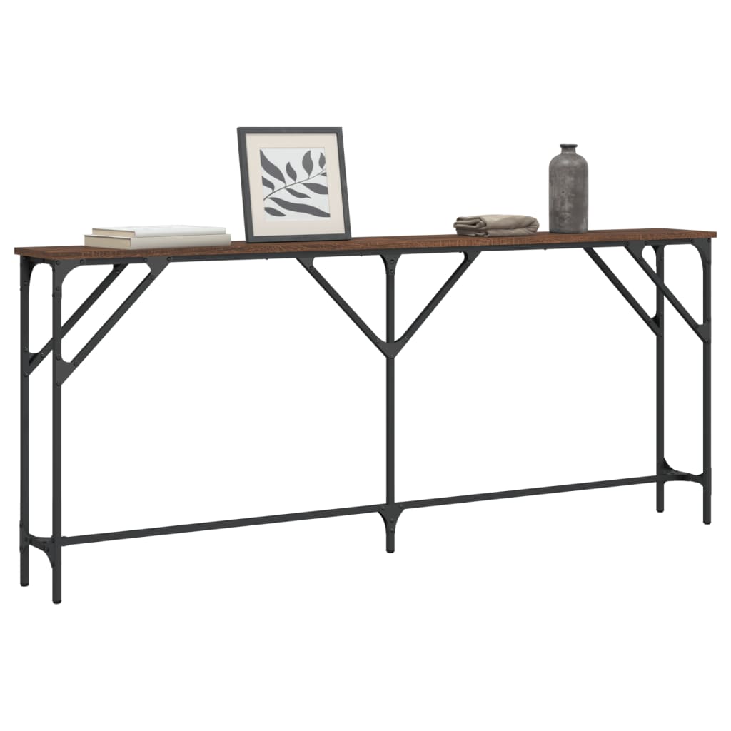 vidaXL Console Table Storage Side Sofa Desk for Living Room Engineered Wood-17