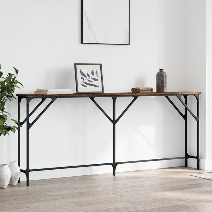 vidaXL Console Table Storage Side Sofa Desk for Living Room Engineered Wood-16