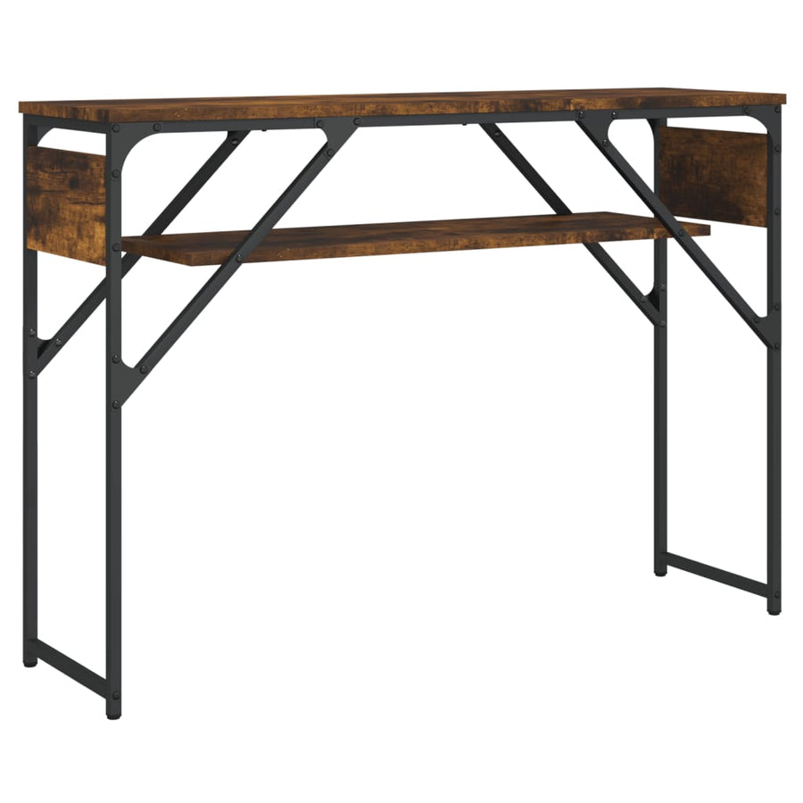 vidaXL Console Table with Shelf Black 41.3"x11.8"x29.5" Engineered Wood-20