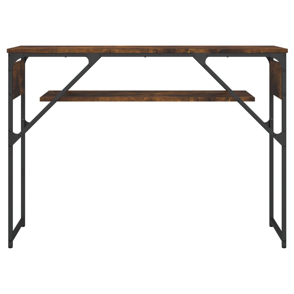 vidaXL Console Table with Shelf Black 41.3"x11.8"x29.5" Engineered Wood-23