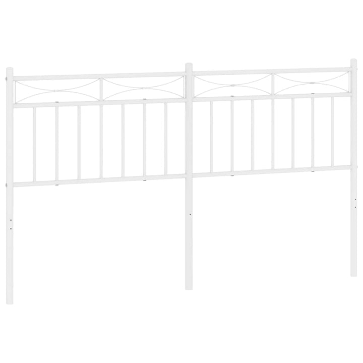 vidaXL Metal Headboard Bed Header with Back Support for Bedroom Furniture-58