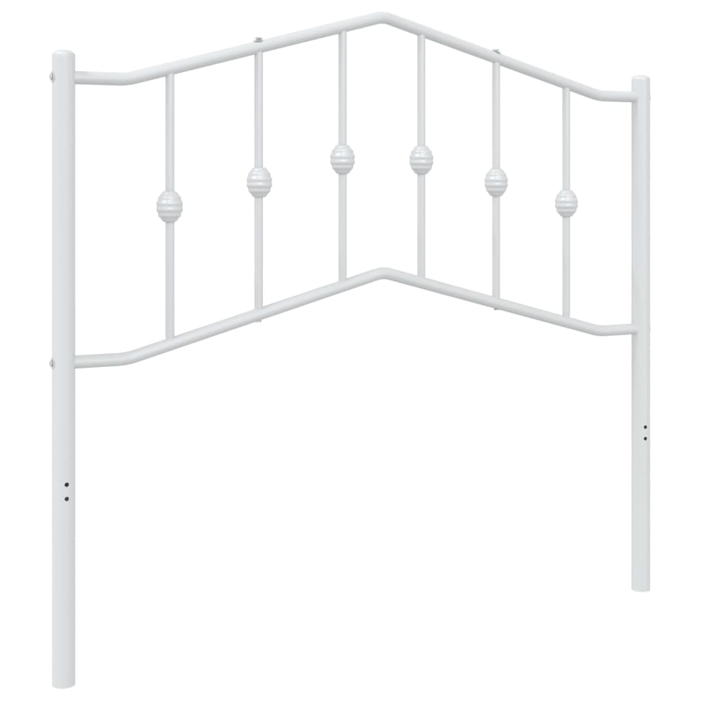 vidaXL Metal Headboard Black 53.1"-5