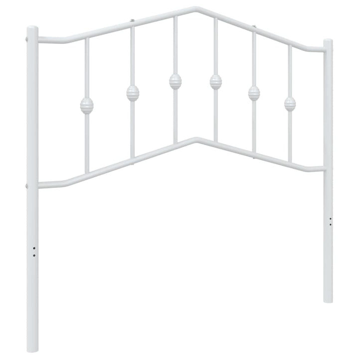 vidaXL Metal Headboard Black 53.1"-5