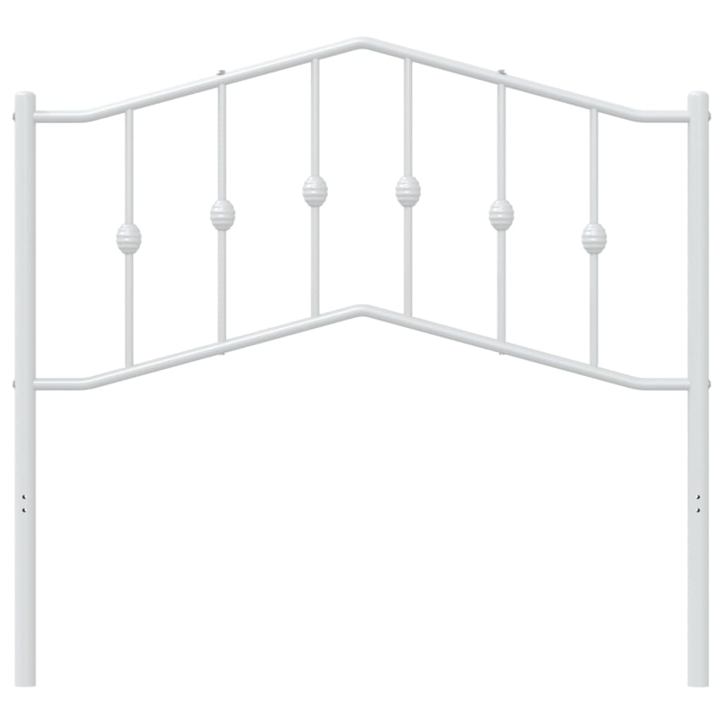 vidaXL Metal Headboard Black 53.1"-7