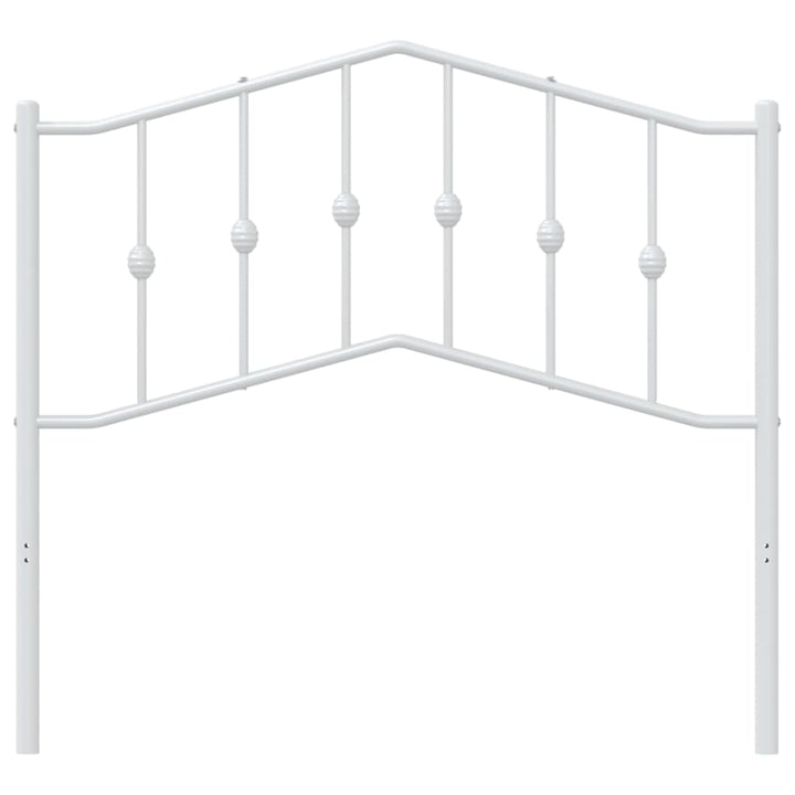 vidaXL Metal Headboard Black 53.1"-7