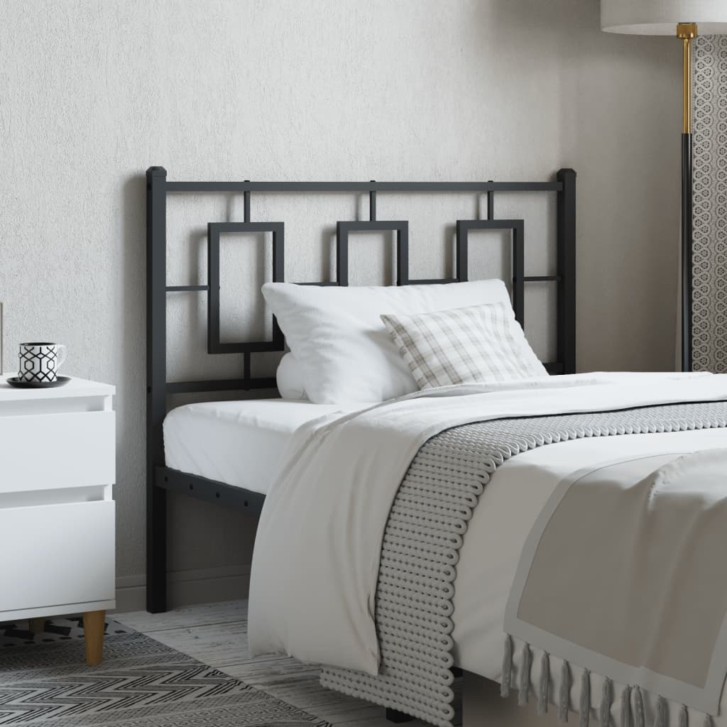 vidaXL Metal Headboard with Back Support Bed Header Single Bedroom Furniture-0
