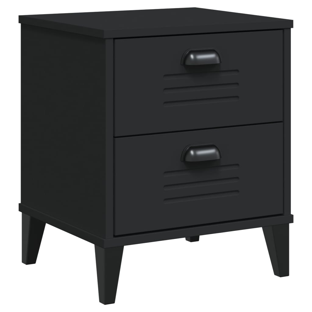 vidaXL Bedside Cabinet Accent End Table Bedroom Furniture Solid Wood Pine-0