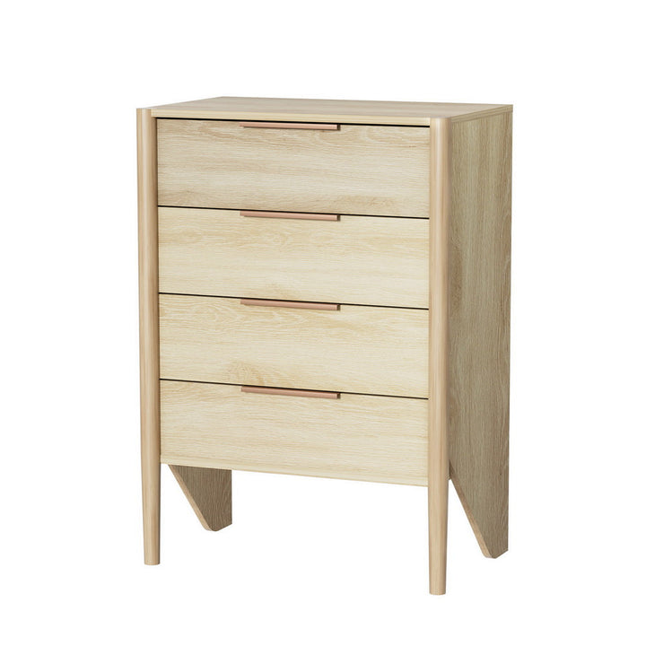 Artiss 4 Chest of Drawers - INEZ Oak-0