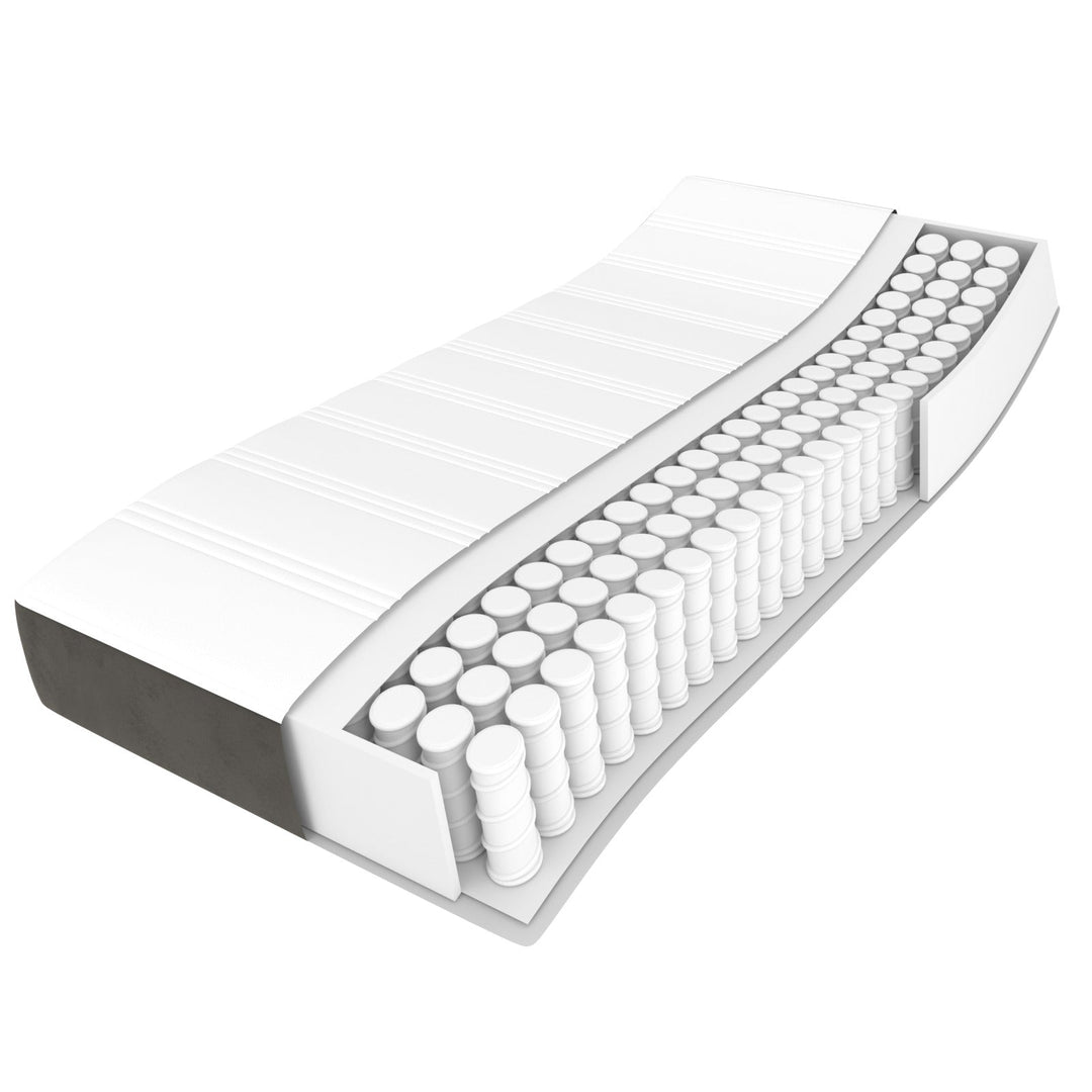 vidaXL Bed Frame Box Spring Platform Bed with Mattress for Bedroom Velvet-29