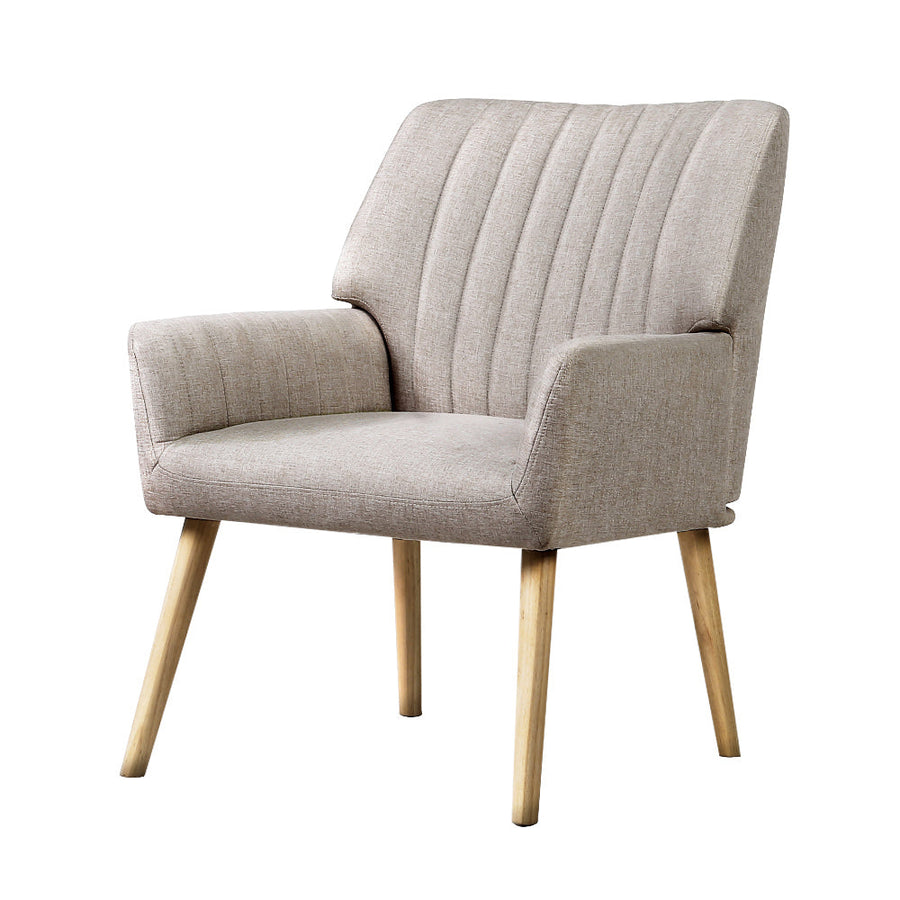 Sebastian Accent Armchair - Beige-0