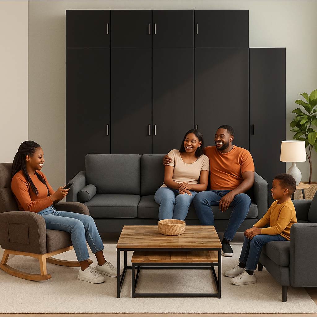 Modern Family Living Room Furniture Bundle – 4-Piece Set